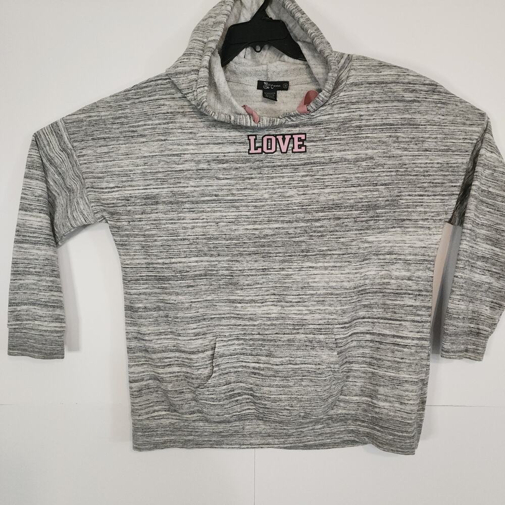 Miss Chievous Womens Light Weight "LOVE" Hoodie Size‎ 1X Full Zip